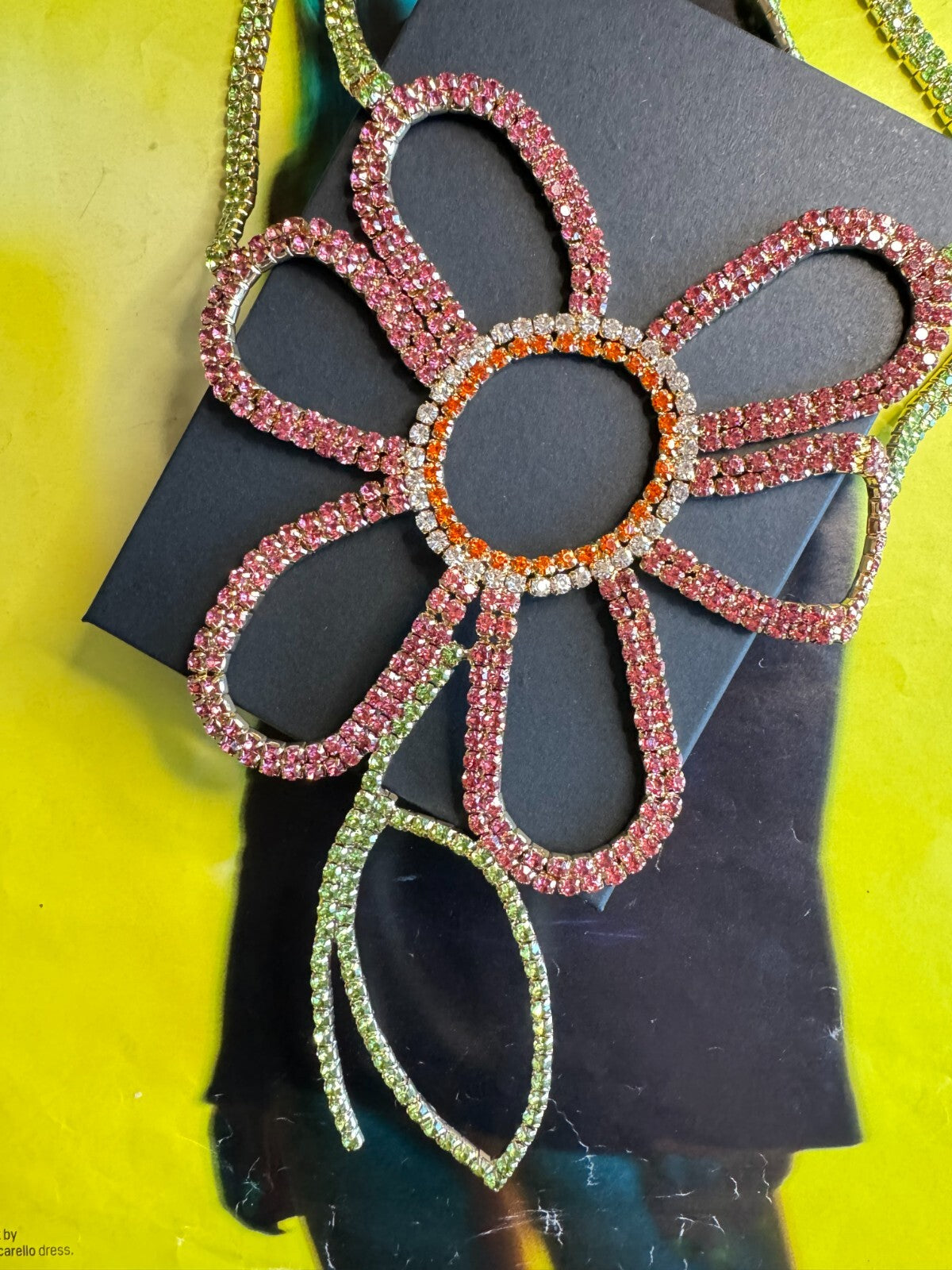 Rhinestone Flower Necklace with Ring | Fashion Jewelry |Free Shipping 2-5 Day