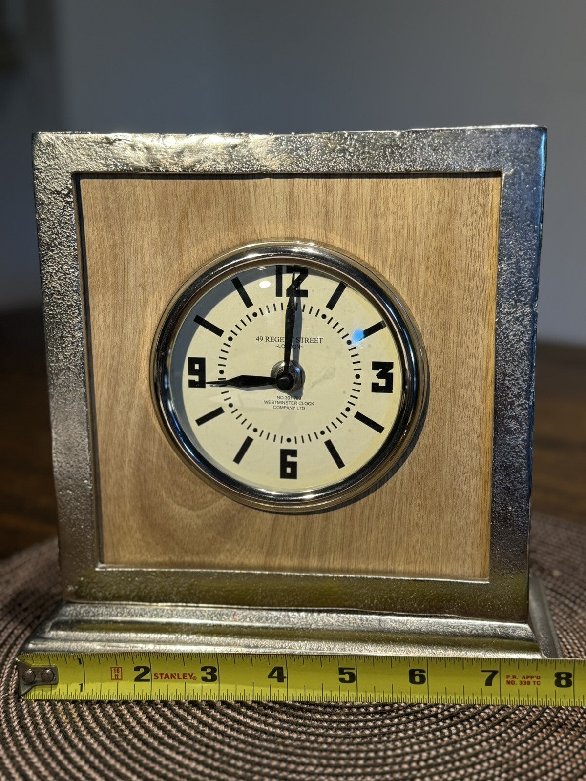 Vintage 49 Regent Street Desk Clock