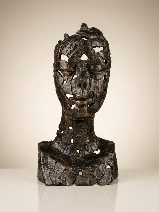 Forgotten Beauty 19” High Bronze Iron Metal Sculpture