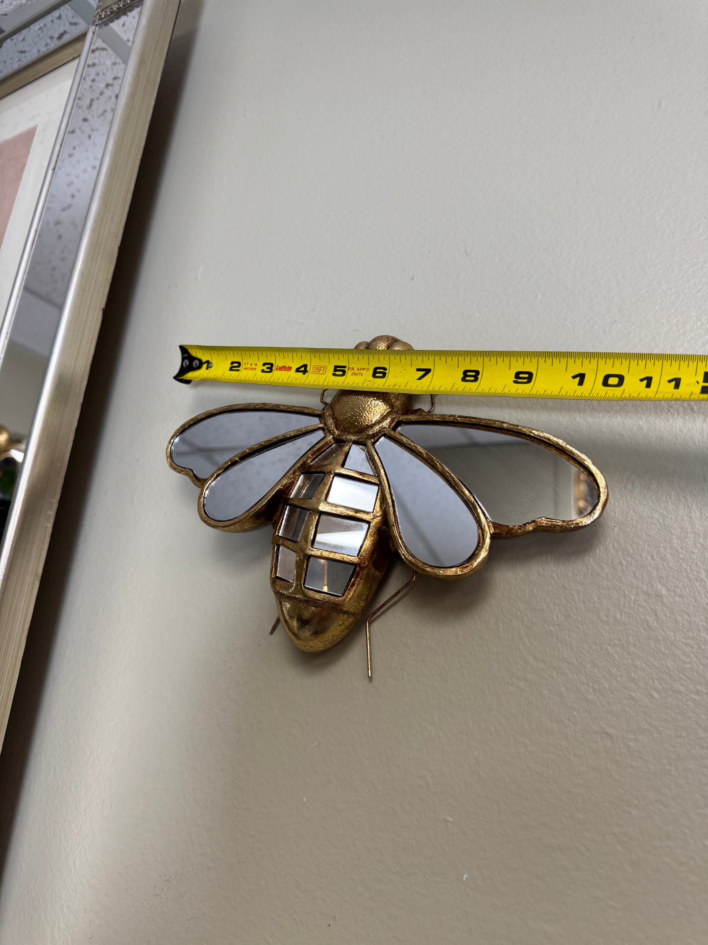 Set of 2 Gold Bee & Cicada Mirror Wall Decor – Resin