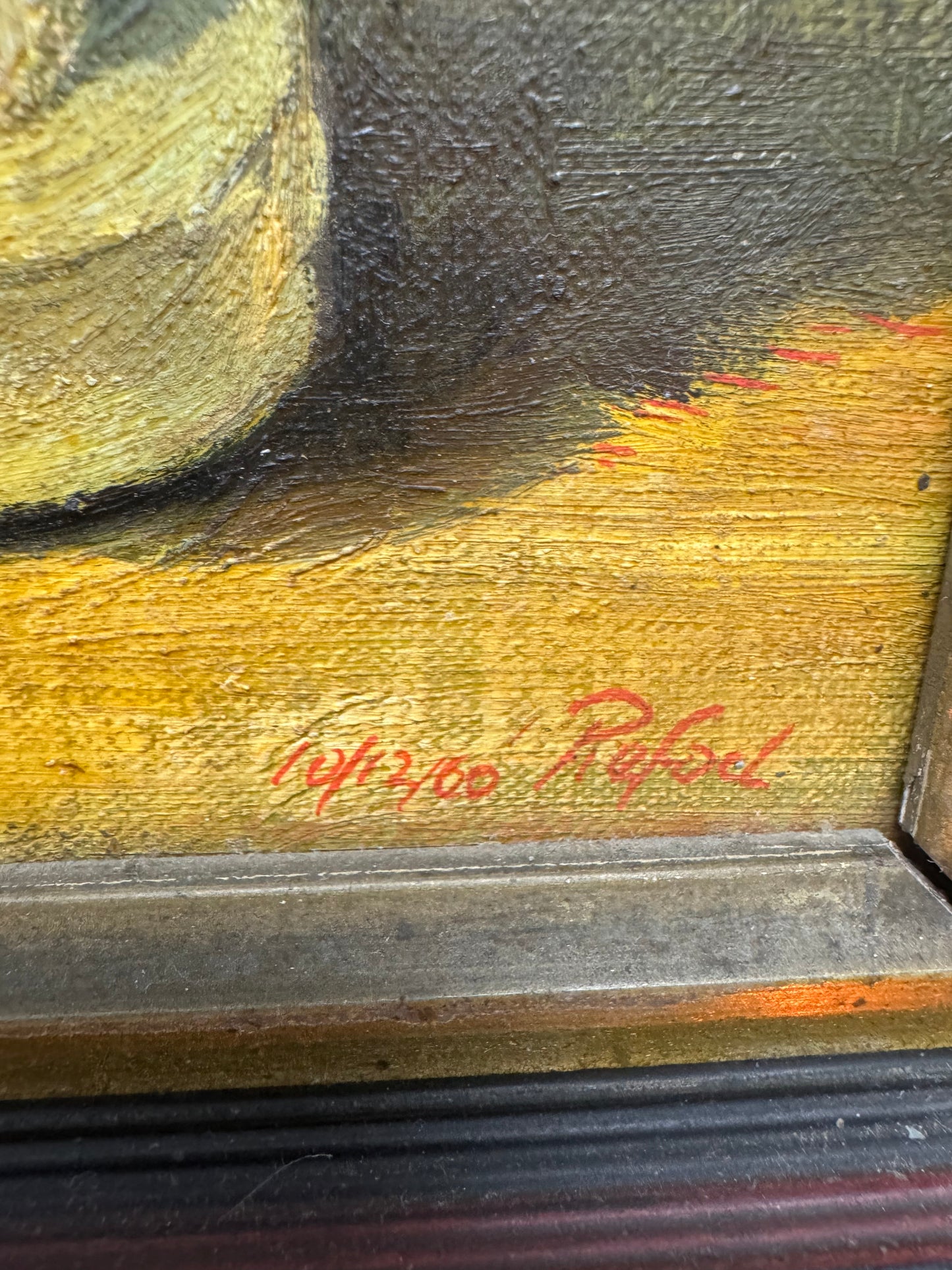 Vintage Original Oil Painting Still Life Mid -Century Modern 1960s