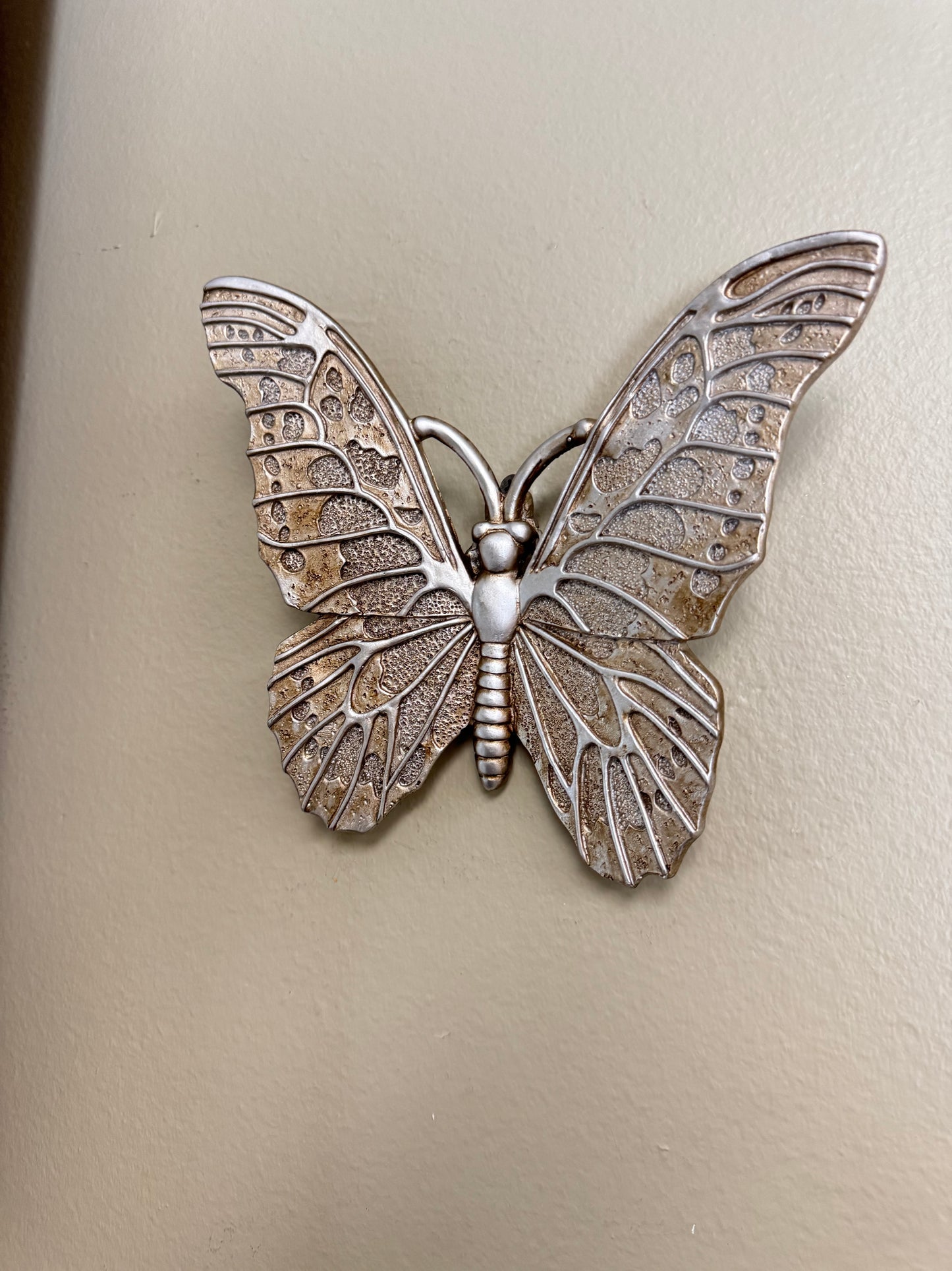 Silver Butterfly & Beetle Mirror Wall Décor Set of 2