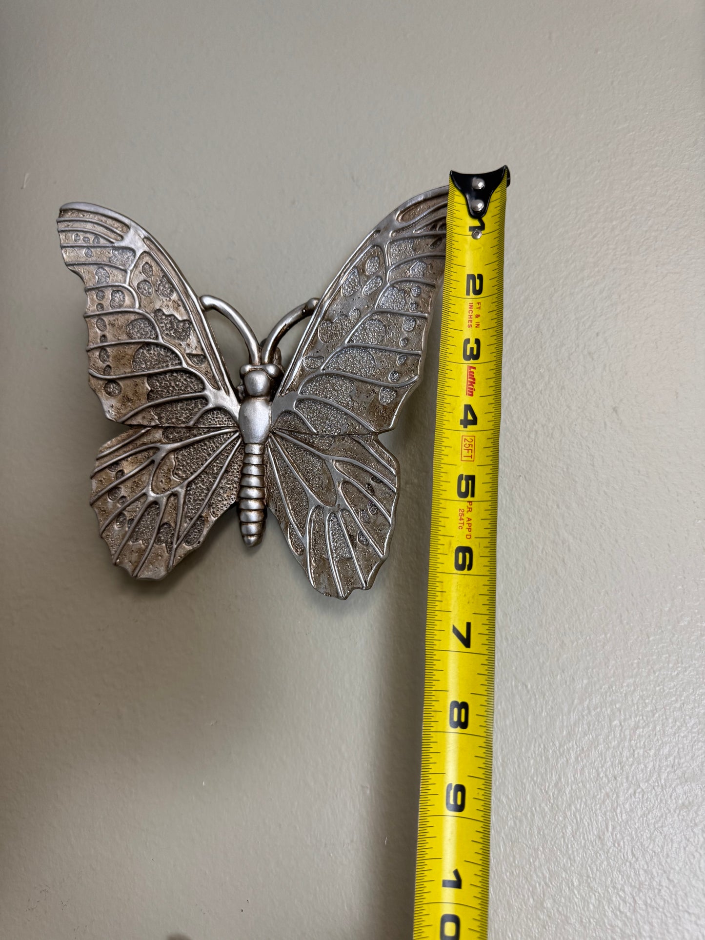 Silver Butterfly & Beetle Mirror Wall Décor Set of 2