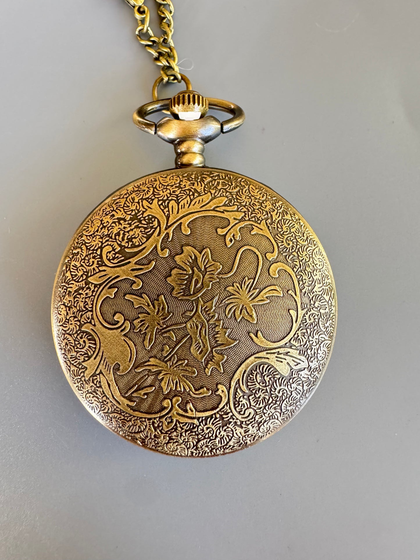 Patriotic PocketWatches -USA Vintage Style Quartz Brand New With Chain &Box