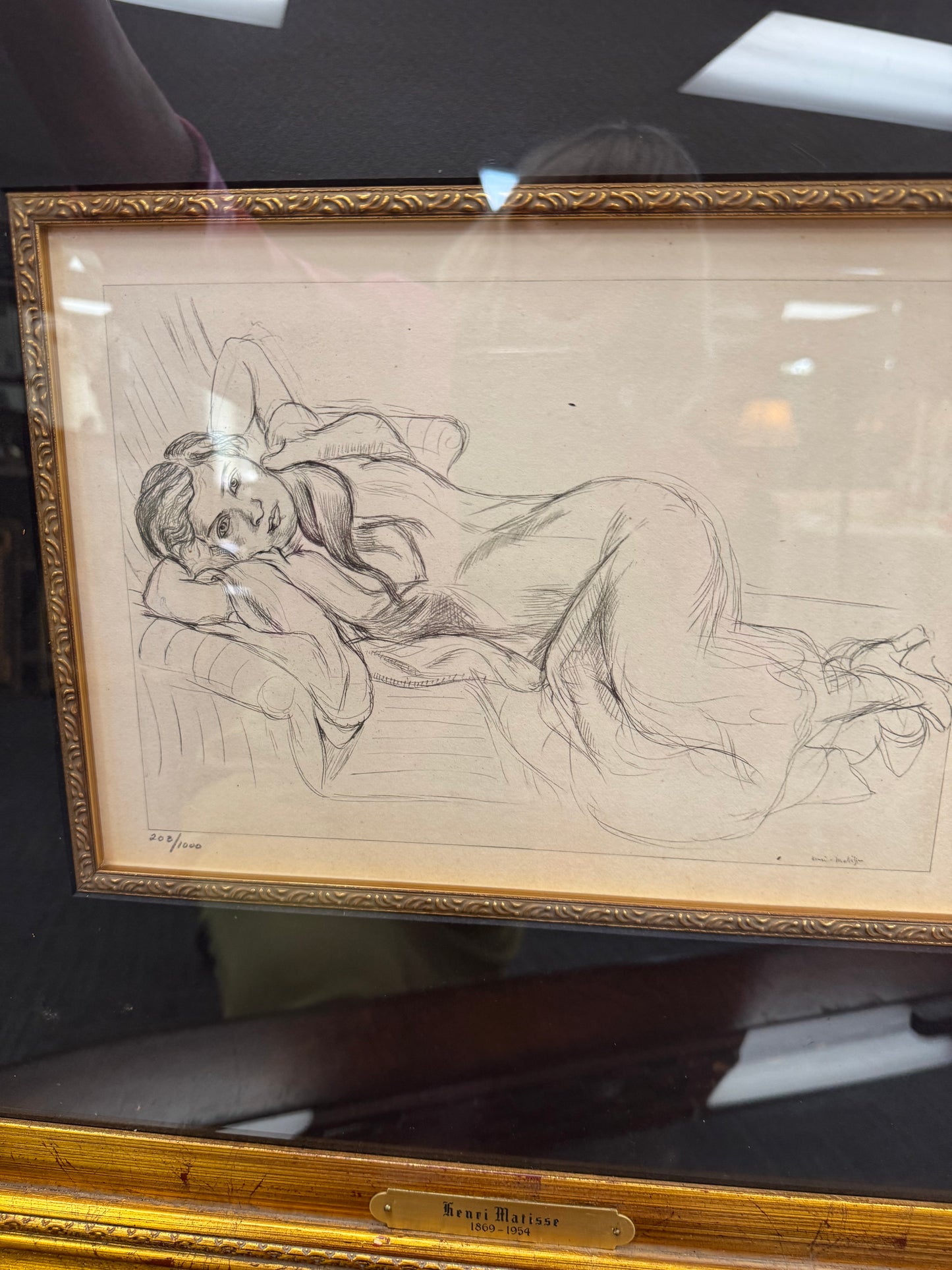 Henri Matisse “Planche XXI” Limited Edition Offset Lithograph | Framed | COA | Edition 208/1000