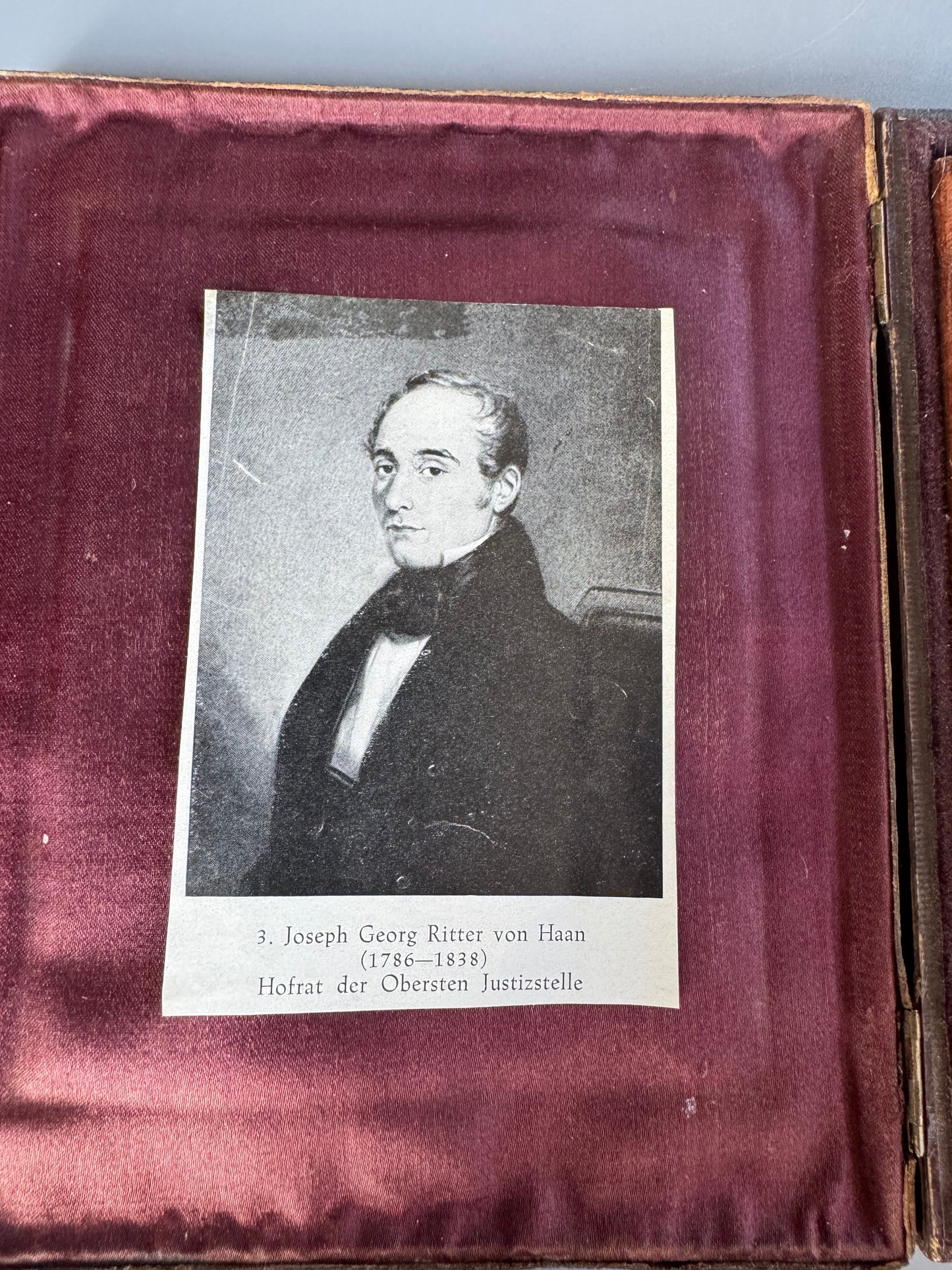 1839 Austrian Portrait Miniature of Joseph Georg Ritter von Haan – Original Presentation Case
