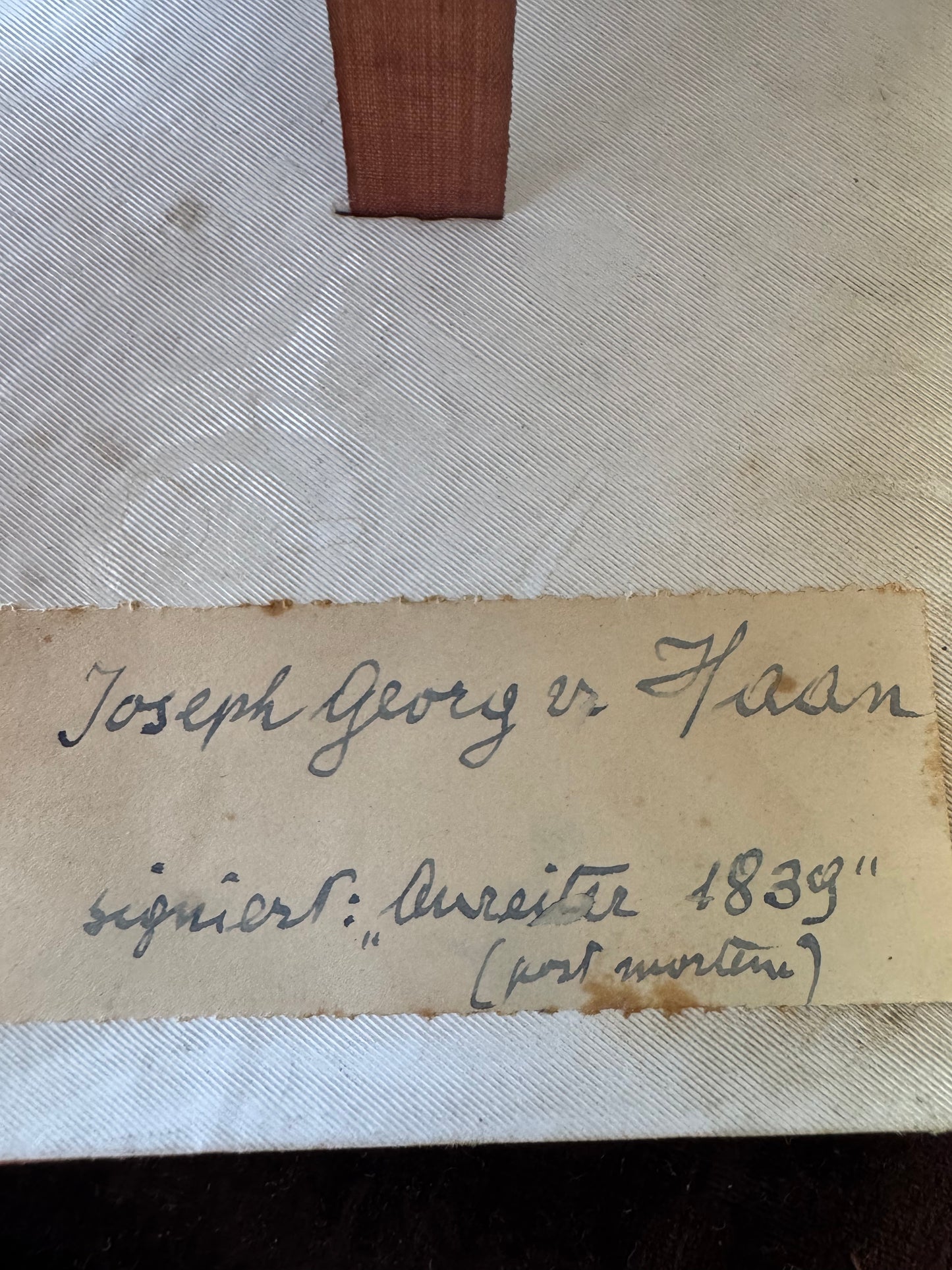 1839 Austrian Portrait Miniature of Joseph Georg Ritter von Haan – Original Presentation Case