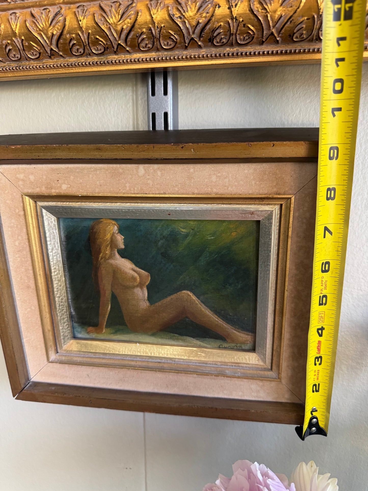 Original Female Nude Oil Painting on Artist’s Board | Signed Vintage Framed Artwork