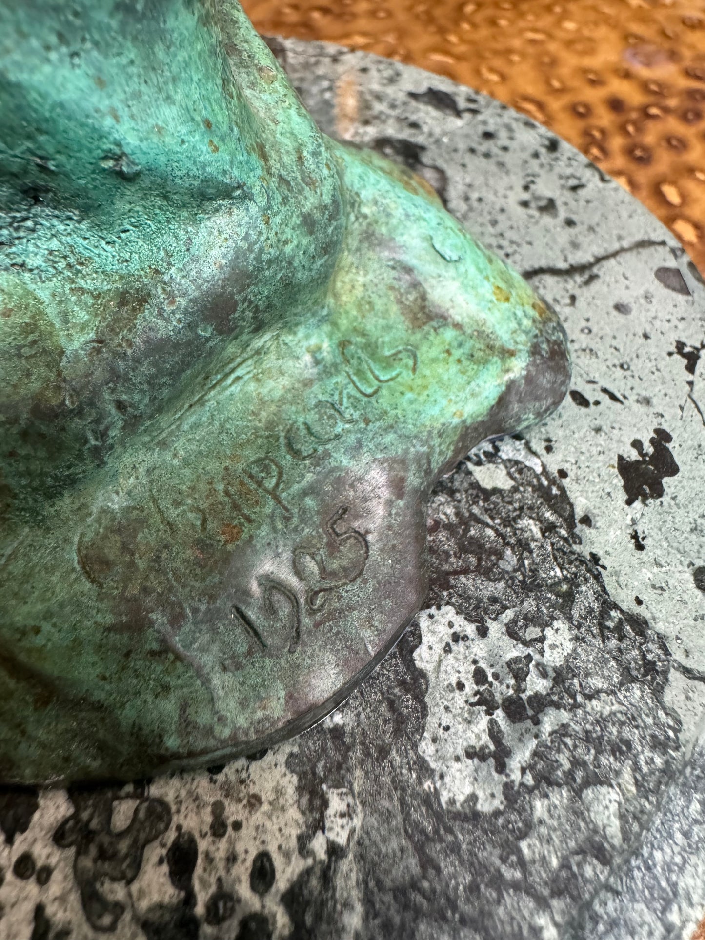 Vintage Mirror Girl Sculpture After Demétre Chiparus – 1925 Design