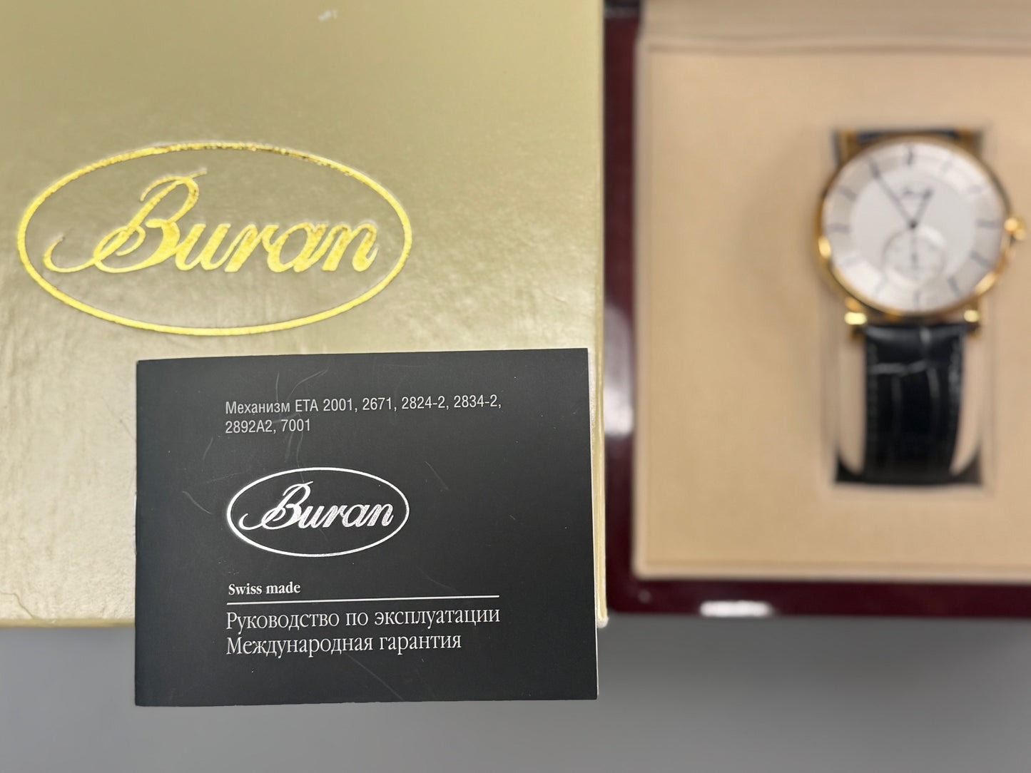 Buran Ultra Thin Swiss Made Mechanical Watch – New Old Stock