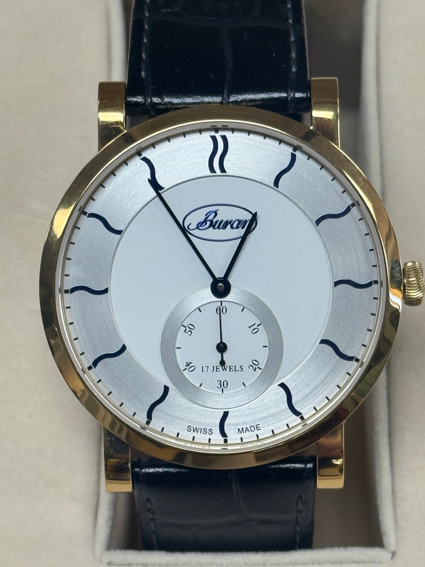 Buran Ultra Thin Swiss Made Mechanical Watch – New Old Stock