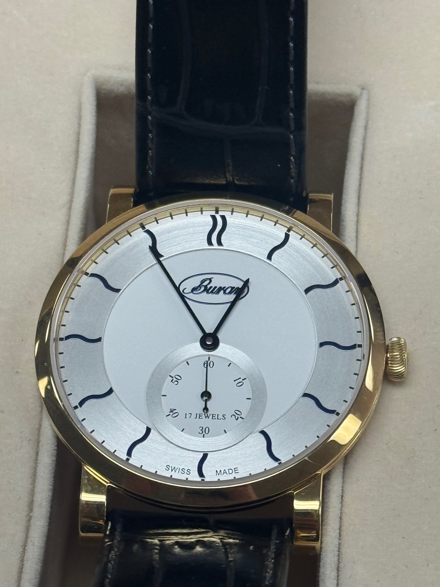 Buran Ultra Thin Swiss Made Mechanical Watch – New Old Stock
