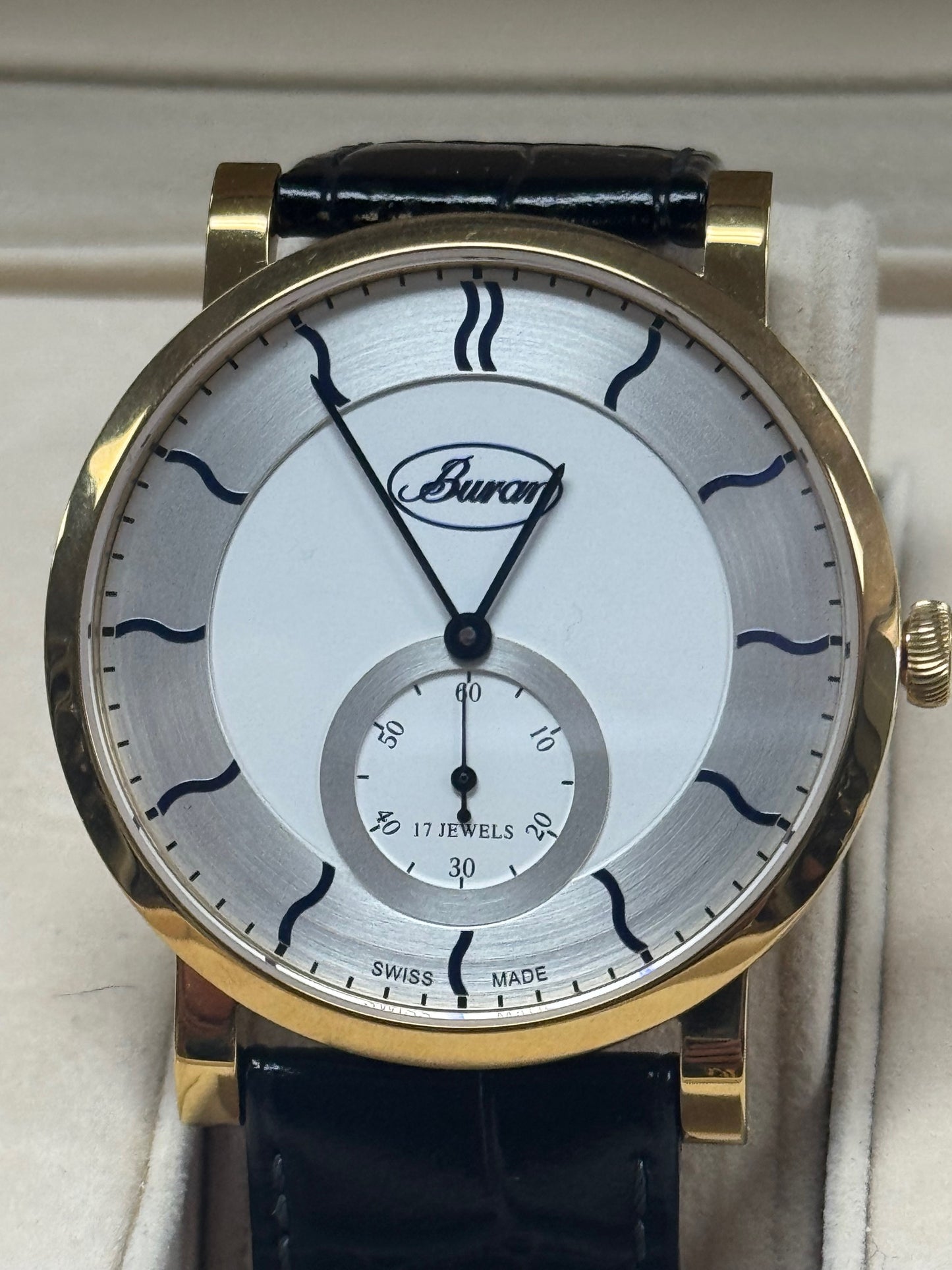 Buran Ultra Thin Swiss Made Mechanical Watch – New Old Stock