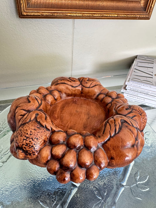 Vintage Ceramic Bowl Ashtray  1974 Signed Jamar Mallory