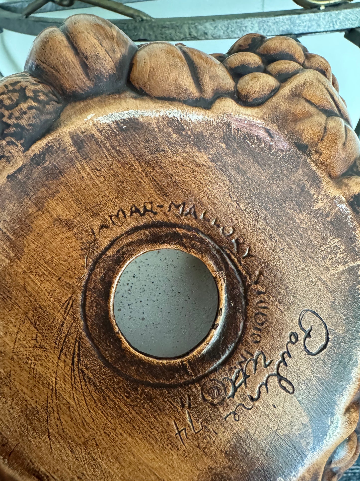 Vintage Ceramic Bowl Ashtray  1974 Signed Jamar Mallory