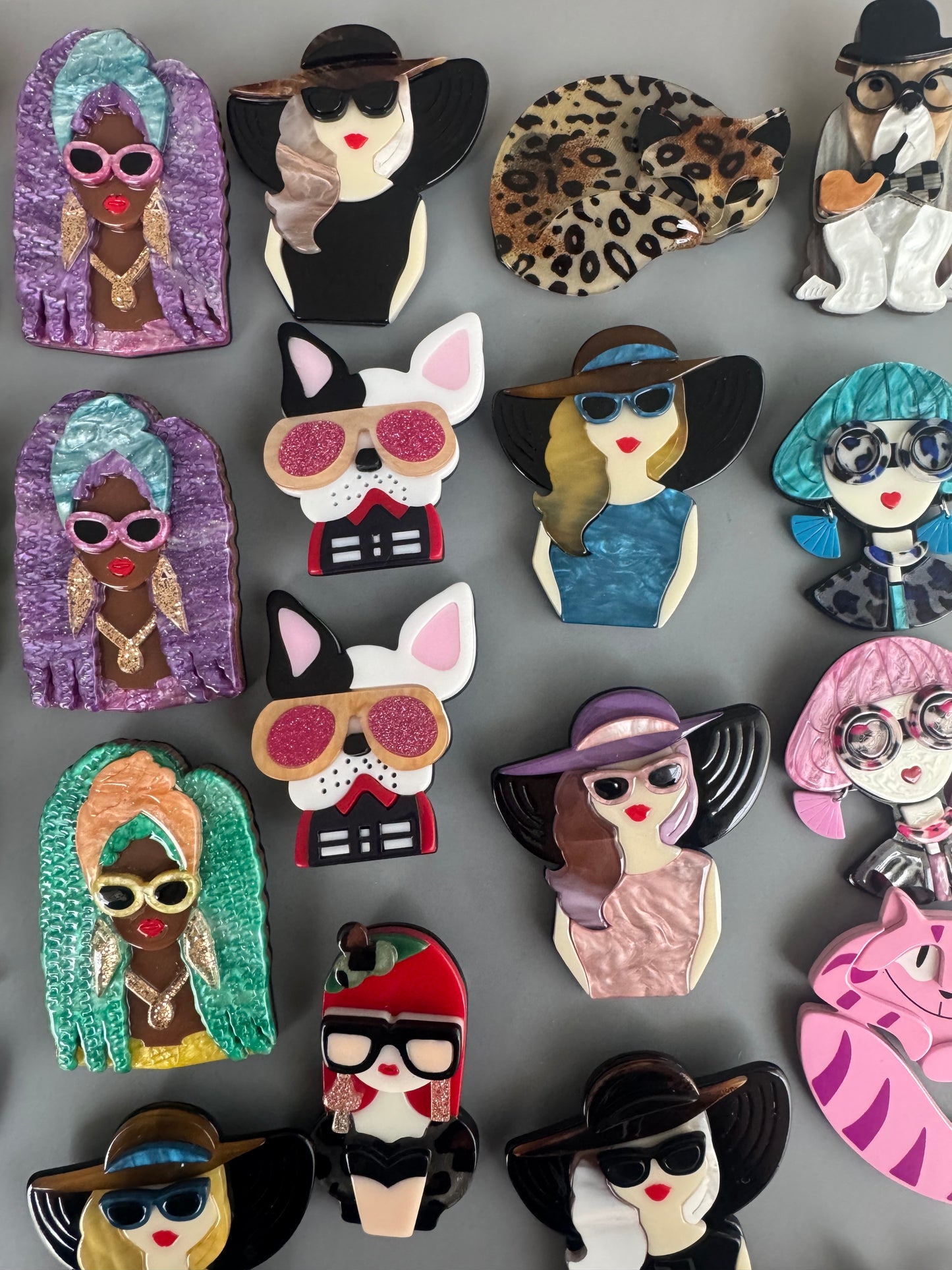 35 Acrylic Brooch Pins Lot — Reseller Bundle — $105