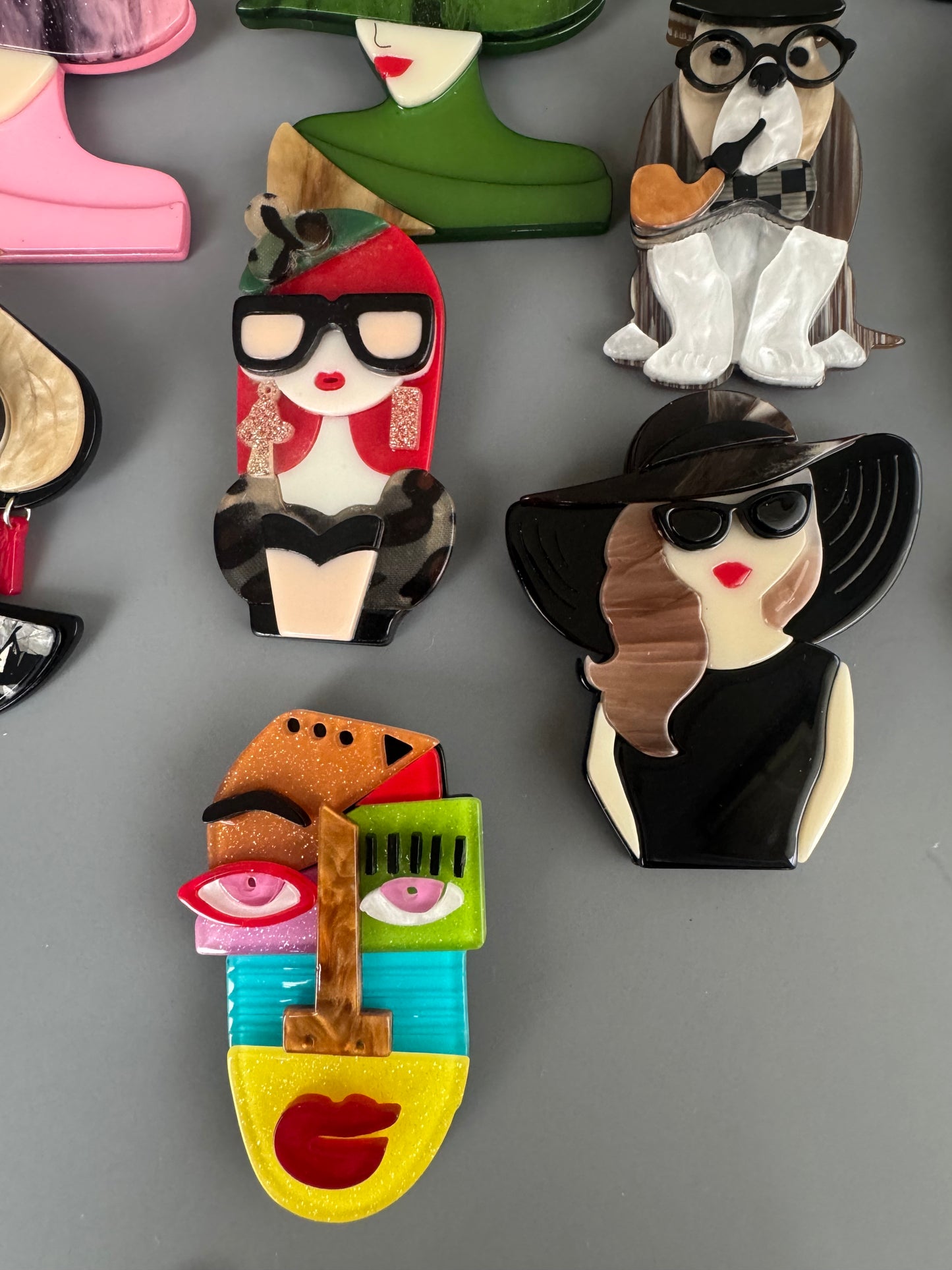 35 Acrylic Brooch Pins Lot — Reseller Bundle — $105
