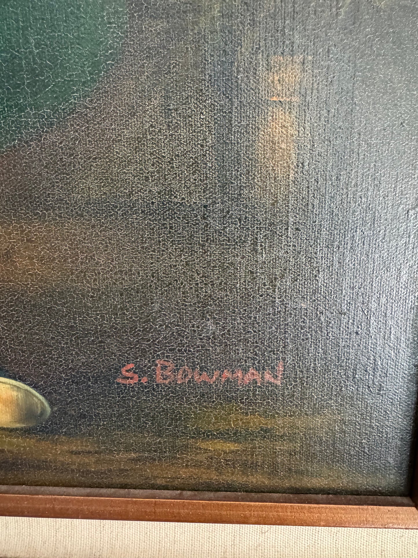 Oil  Painting  on Canvas  Portrait of Child     Signed “S. Baumann”,
