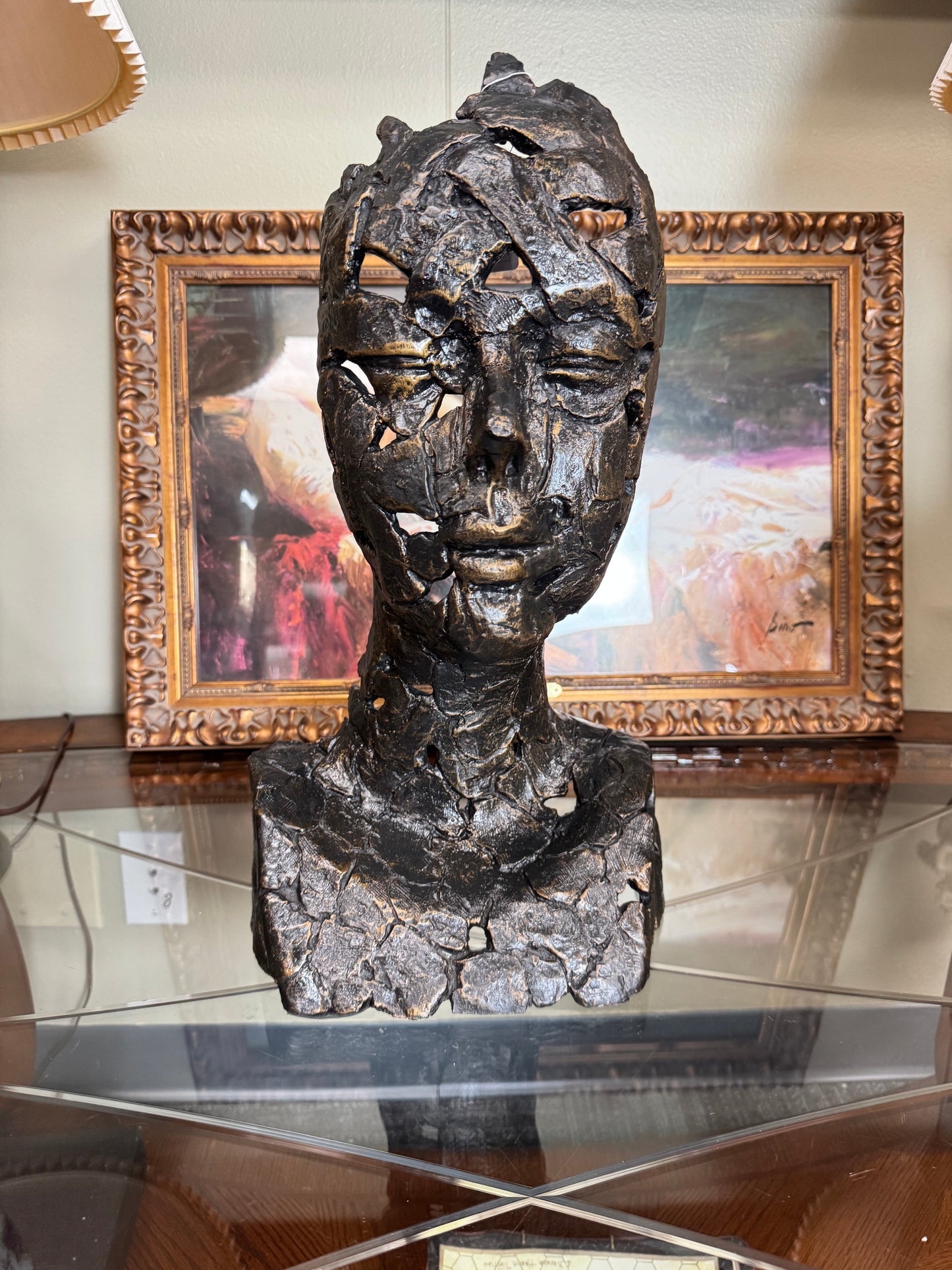 Forgotten Beauty 19” High Bronze Iron Metal Sculpture