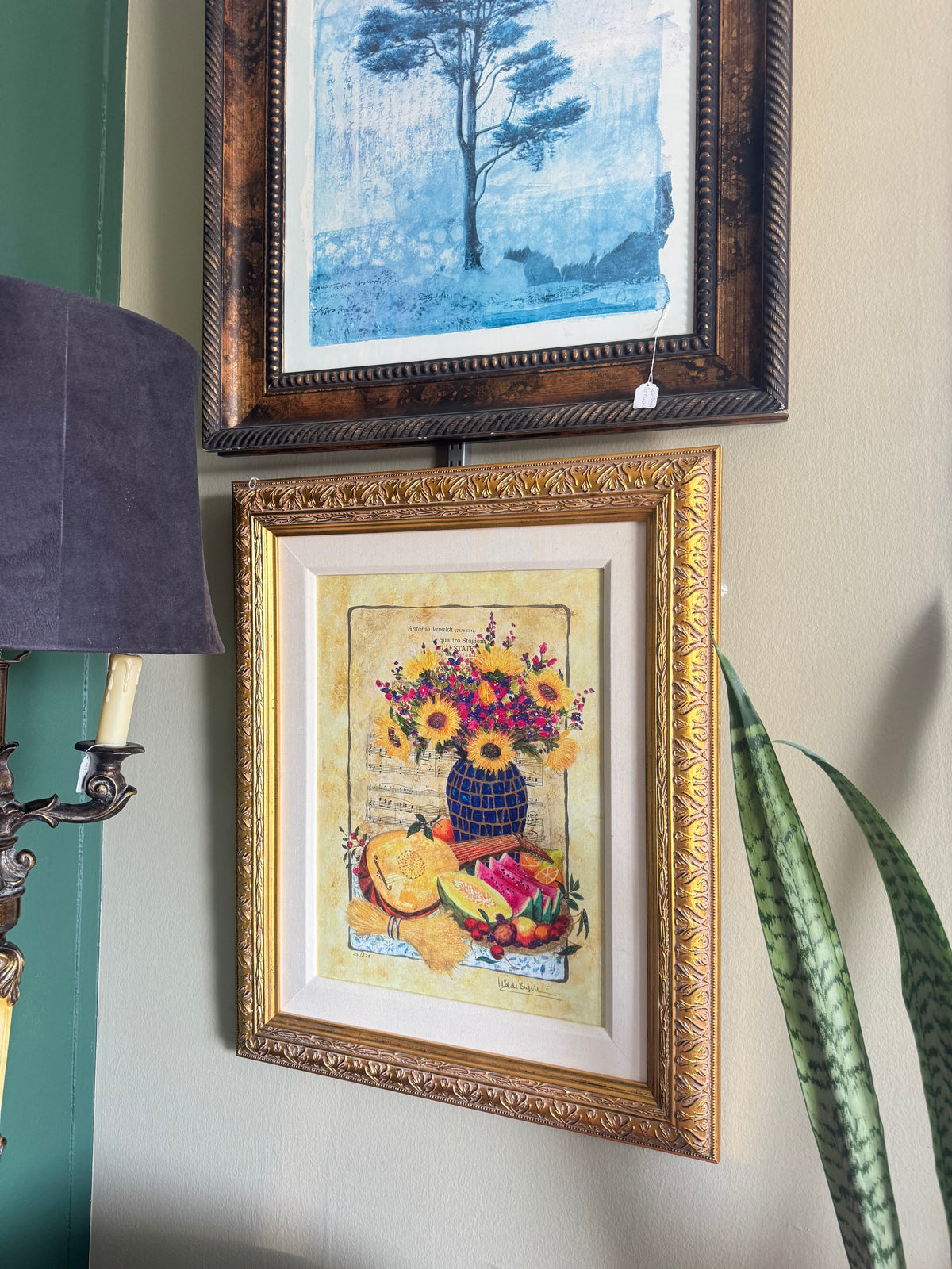🌻 Marisol Bustamante “Summer” Limited Edition Canvas Art in Ornate Gold Frame