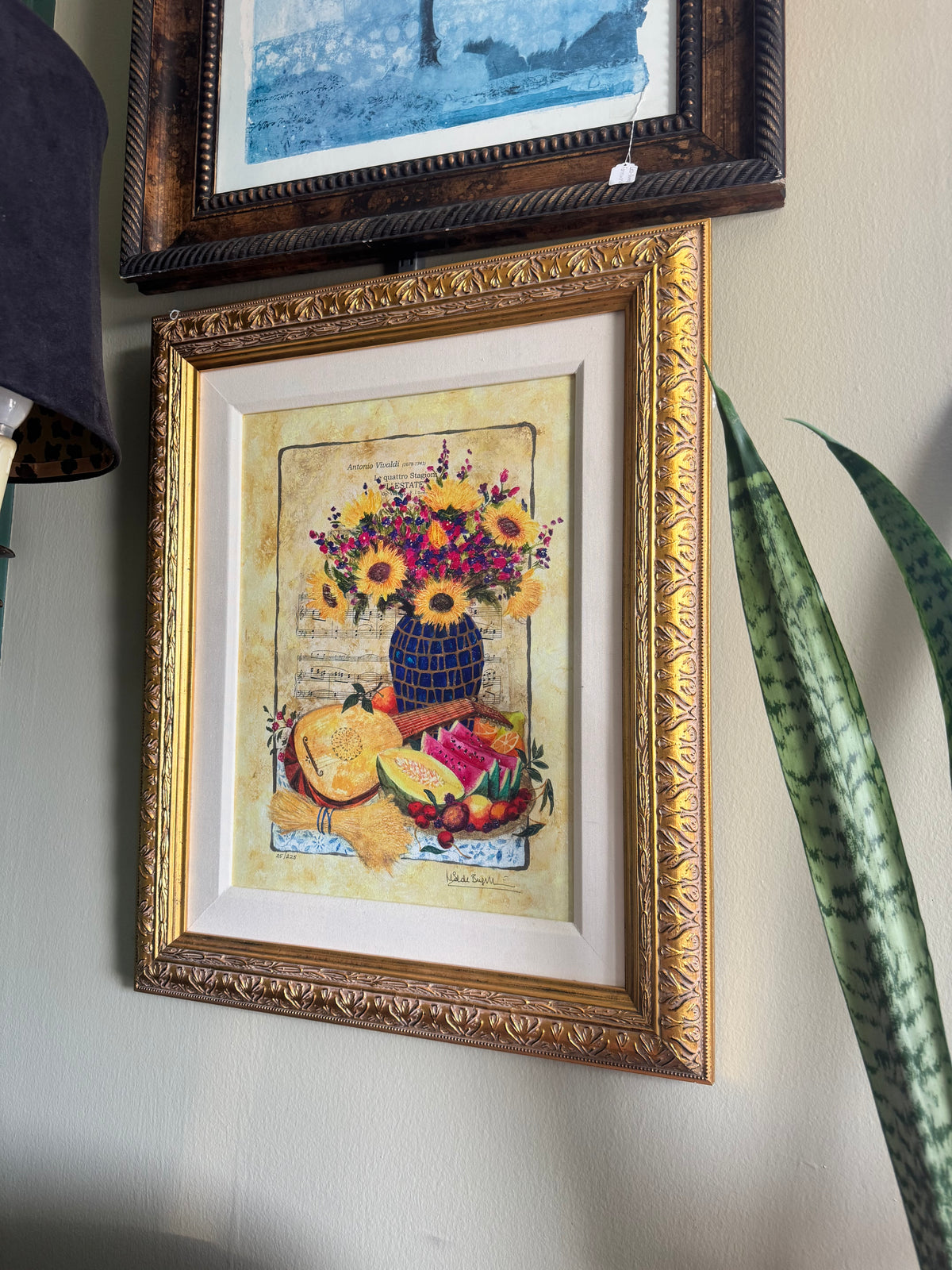 🌻 Marisol Bustamante “Summer” Limited Edition Canvas Art in Ornate Gold Frame