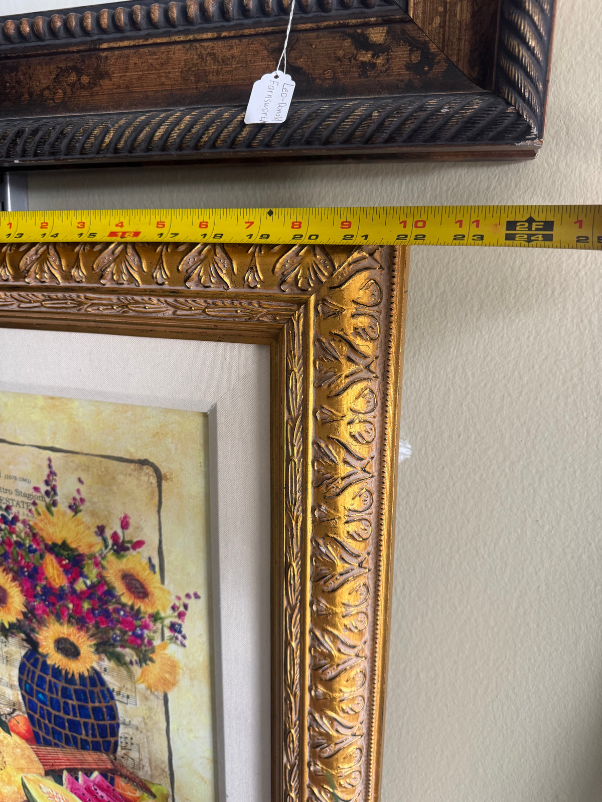 🌻 Marisol Bustamante “Summer” Limited Edition Canvas Art in Ornate Gold Frame