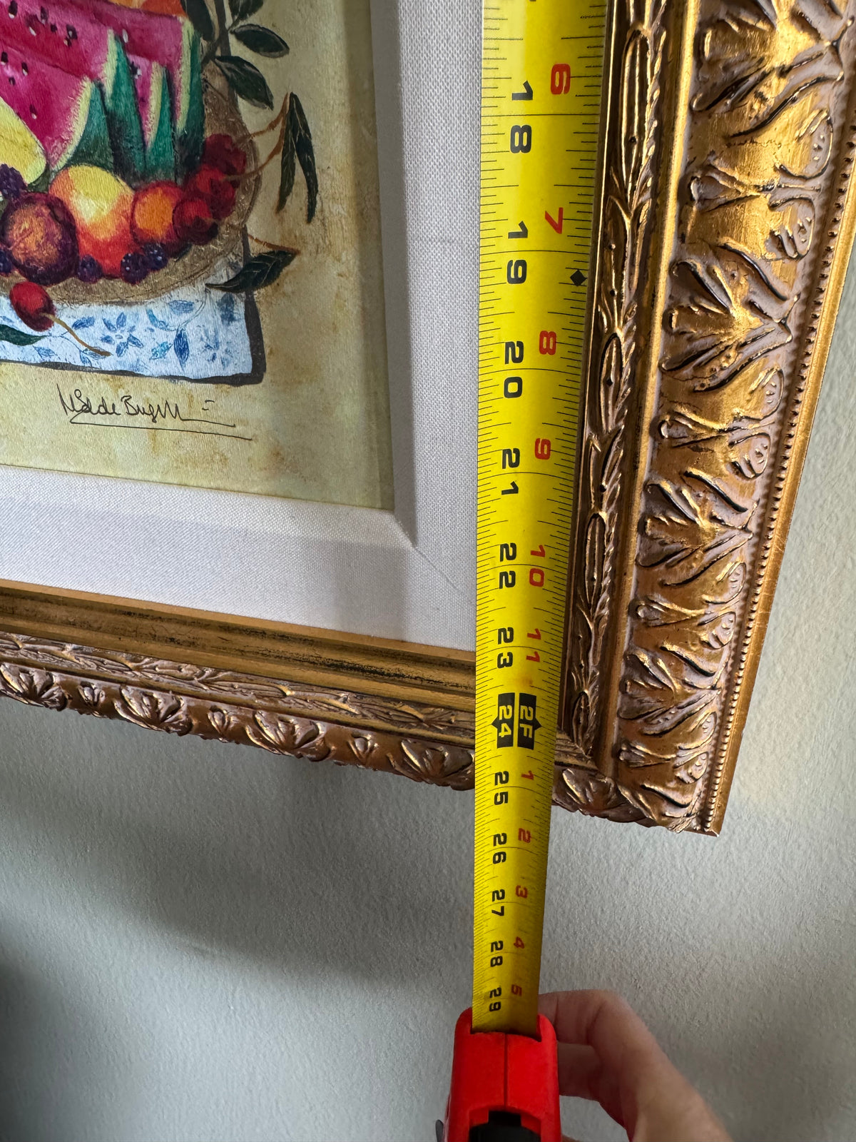 🌻 Marisol Bustamante “Summer” Limited Edition Canvas Art in Ornate Gold Frame