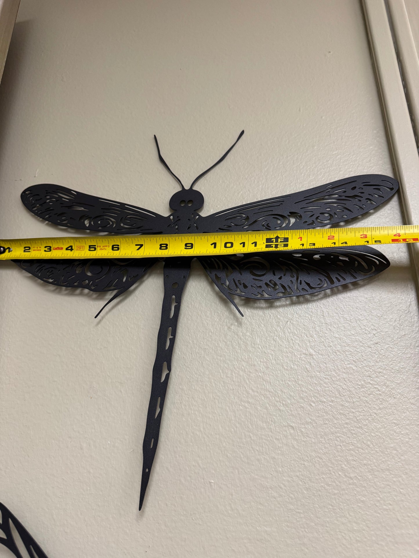 Set of 2 Metal Dragonfly Wall Art Decor Black ,Home Decor Tall 15''16''
