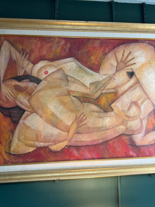 Alexander P. Mochalov – “Two” (1991) Original Oil Painting – LOCAL PICKUP ONLY