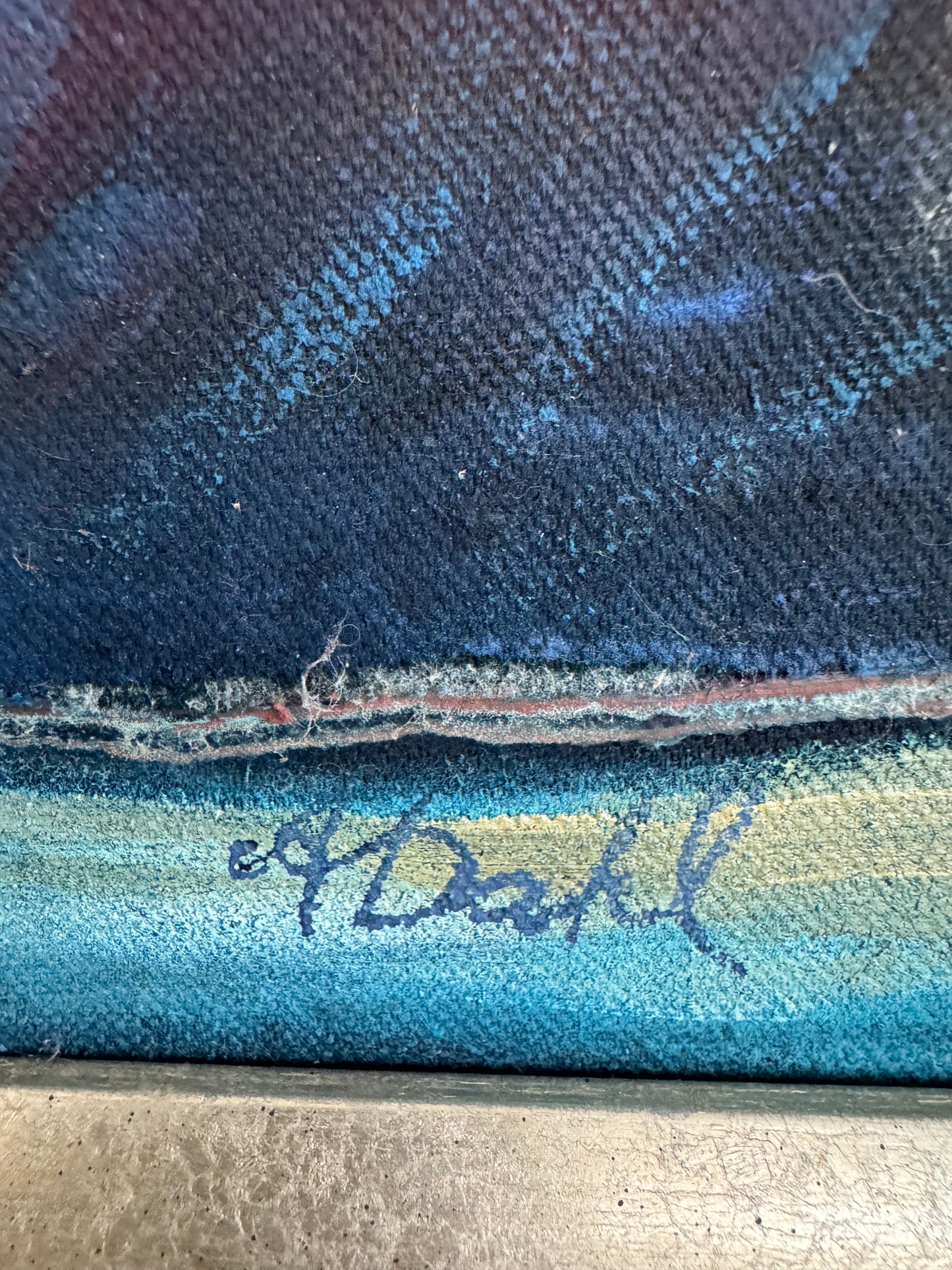Astrid Dahl Painting Abstract Expressionist Modernism Cocooned Day and Night 32"x 22"