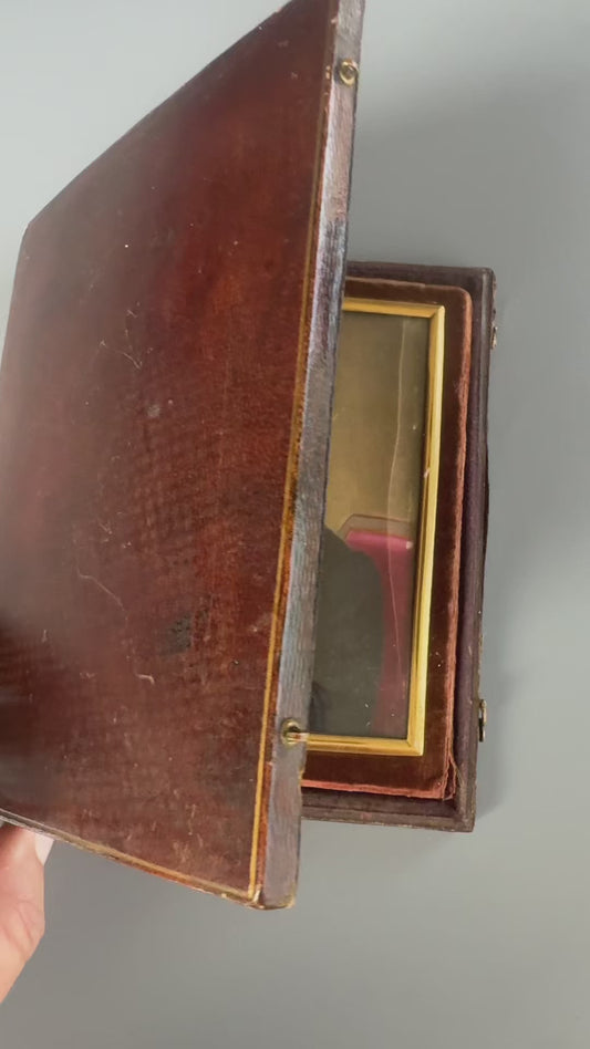 1839 Austrian Portrait Miniature of Joseph Georg Ritter von Haan – Original Presentation Case