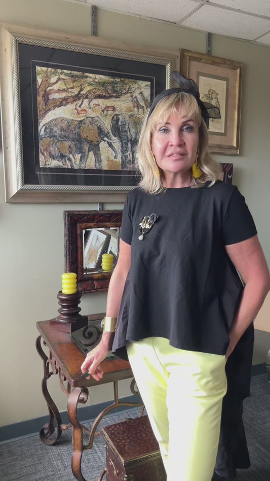 Black Panther Resin Sculpture Figurine Glossy Black Gold Accents Blue Eyes 15”