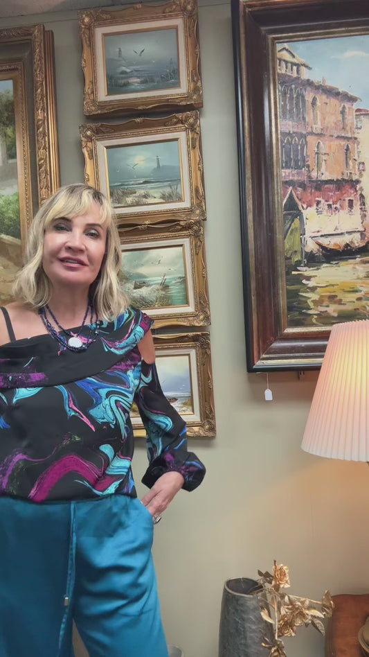 Framed Coastal Seascape Oil Painting Lighthouse Seagulls Ornate Gold Frame Wall Art 13x15